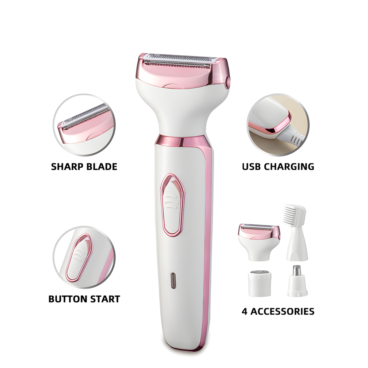 Depilador para Dama 4-in-1